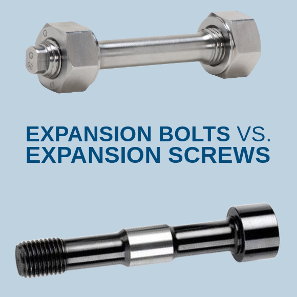 Difference between expansion bolts and expansion screws