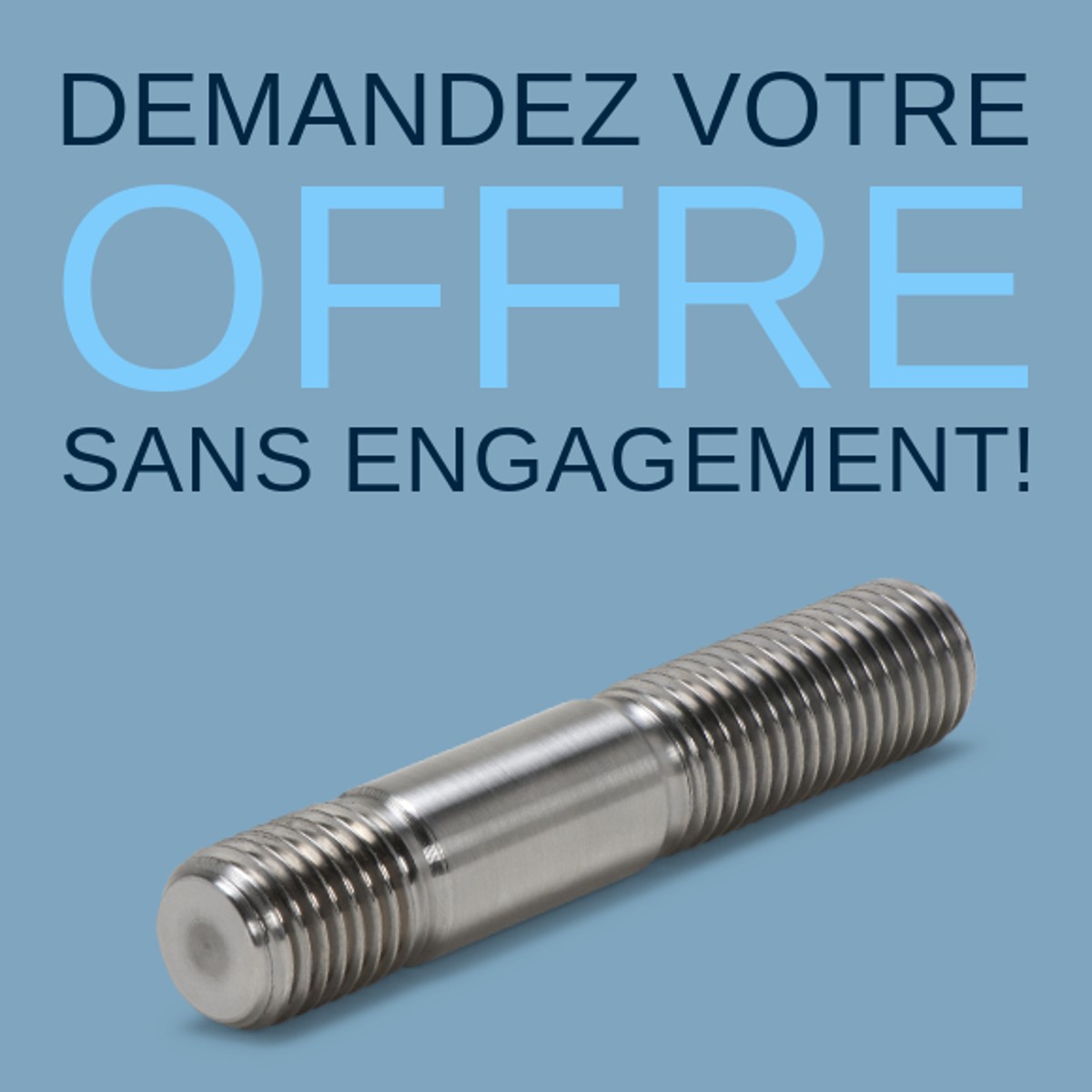 Nous vous conseillons volontiers sur le choix des goujons de fixation