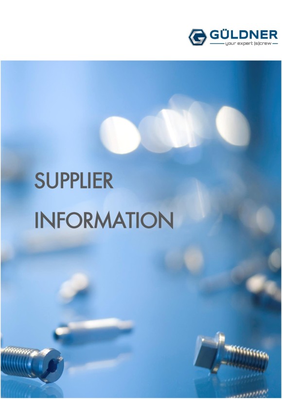 Supplier information