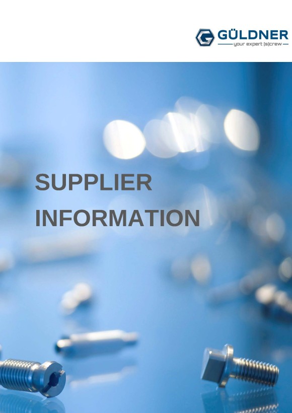 Supplier information